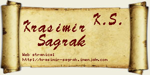 Krasimir Sagrak vizit kartica